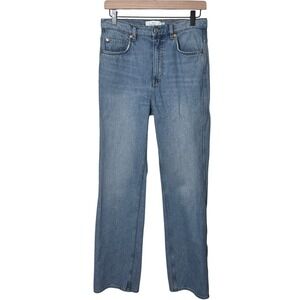 & Other Stories Denim Key Cut Straight Leg Jeans EUR 29 Light Wash Blue Cotton‎